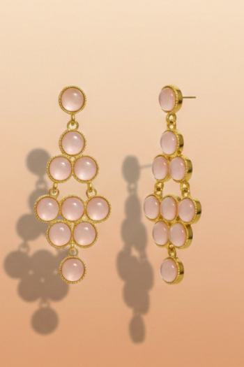 jBloom Sophia Blush Pink Chandelier Earrings