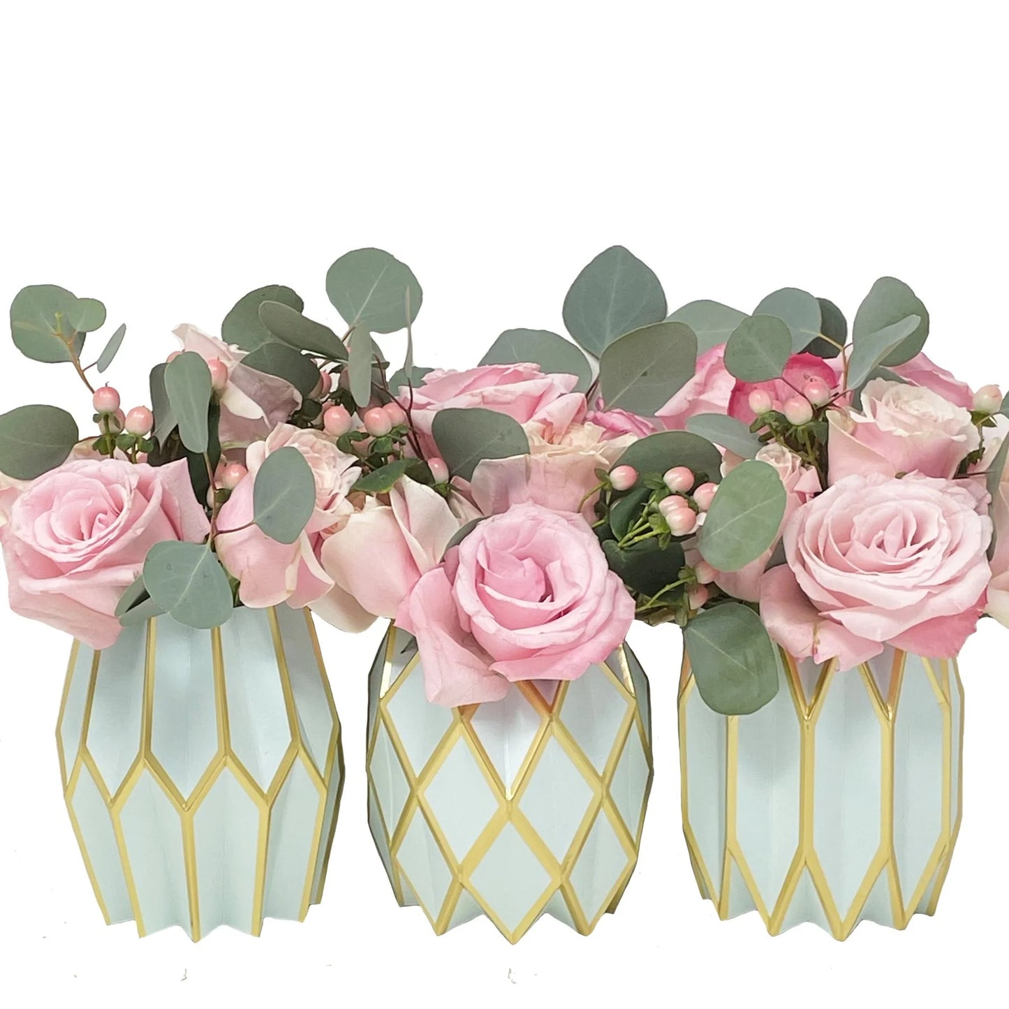 Paper Vase Wraps - Set of 3 Geometric Designs