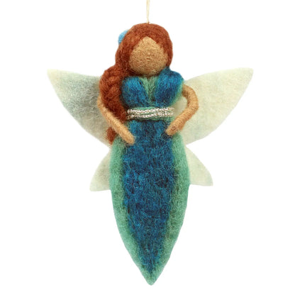 Fair Trade Felt Fairy Ornament | Hand-Felted Wool | 4.5"