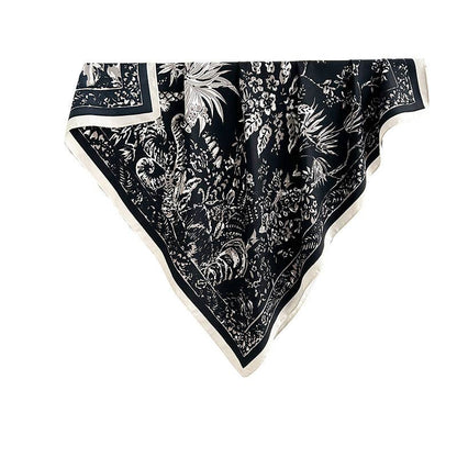 Delaney floral-print woven square scarf at Dover Grace Boutique in Watkinsville, Georgia.