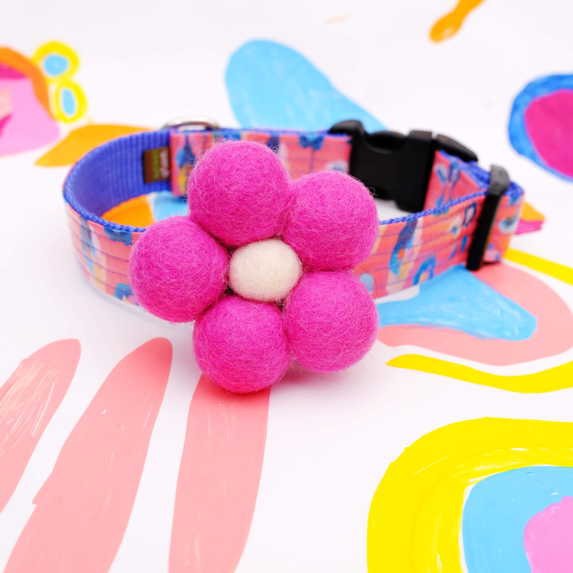 Bubble Dog Collar Flower | Groovy Pet Accessory