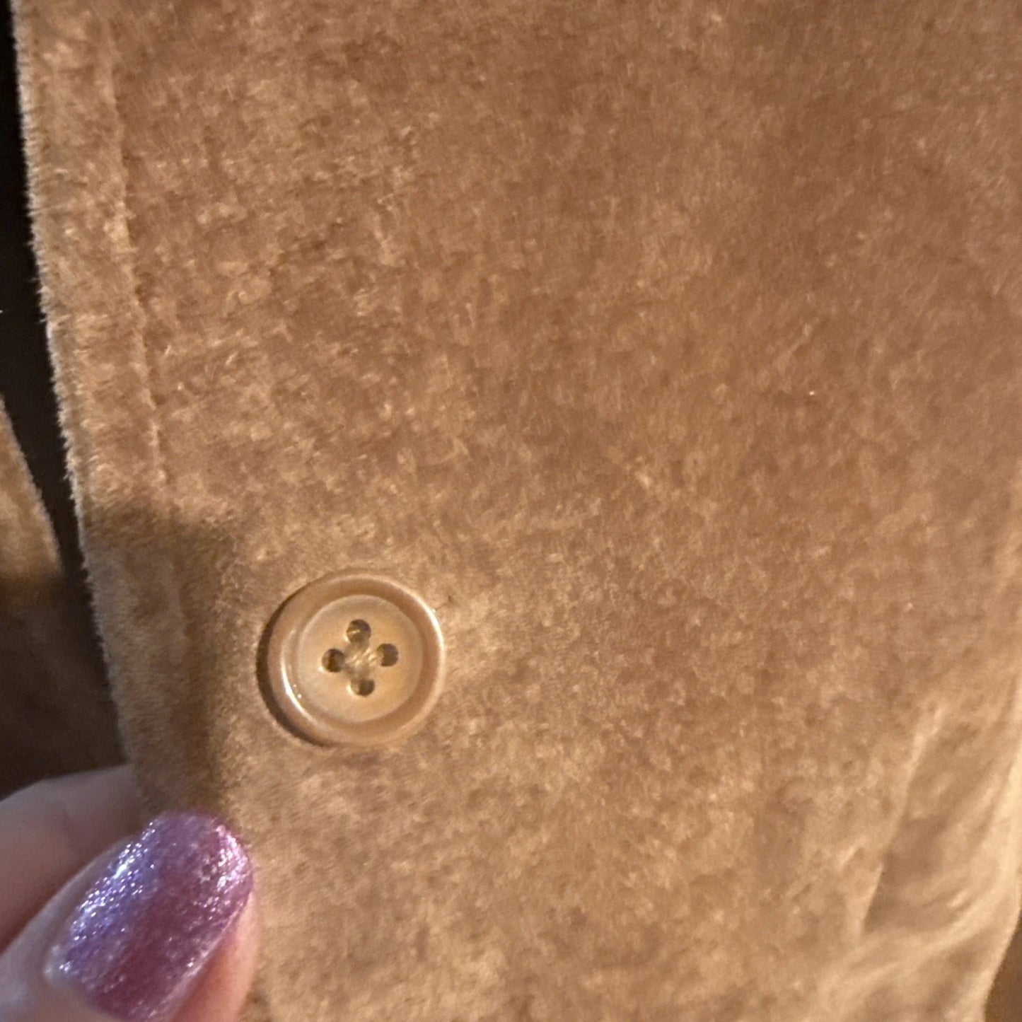 Pamela McCoy -Suede Leather Shacket Jacket