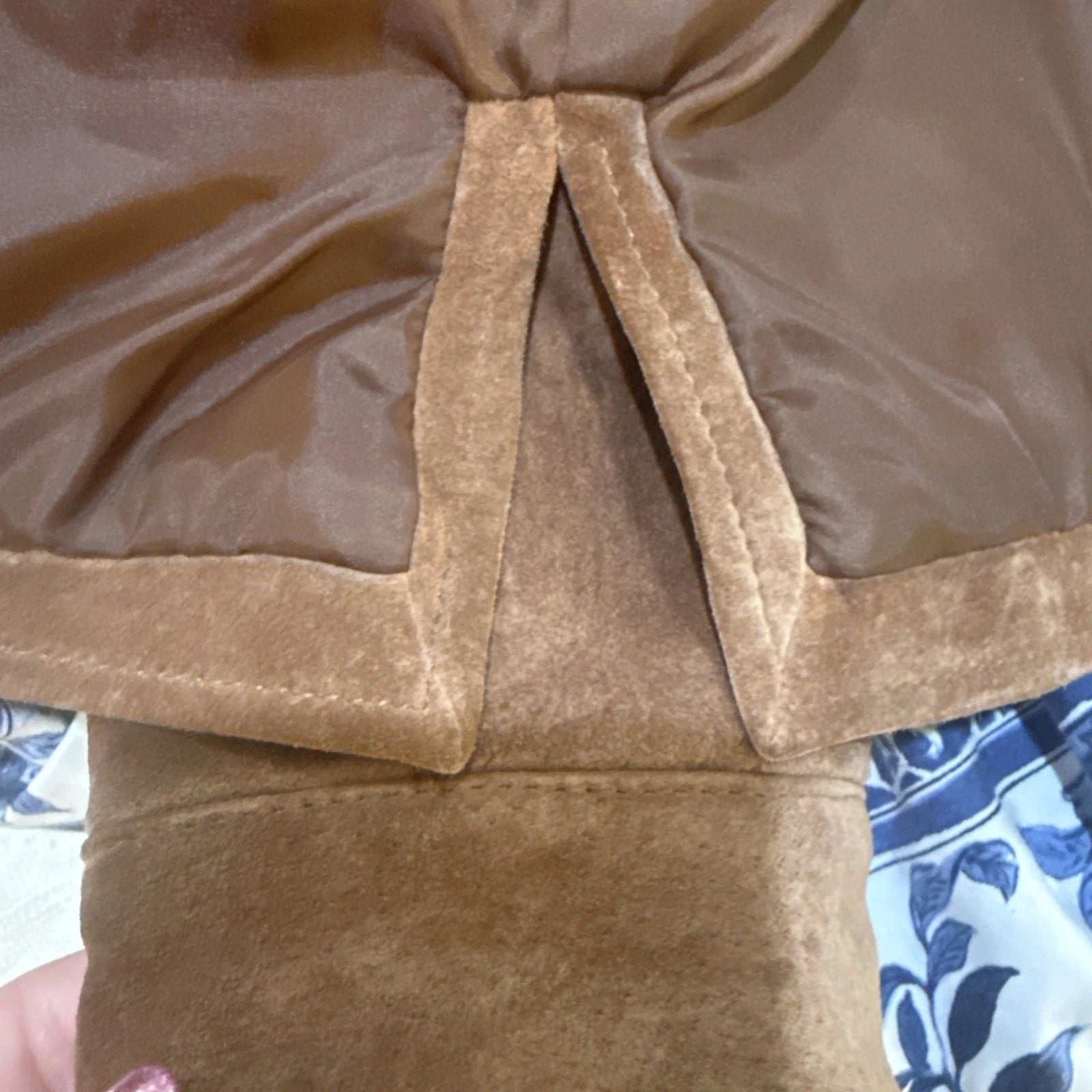 Pamela McCoy -Suede Leather Shacket Jacket