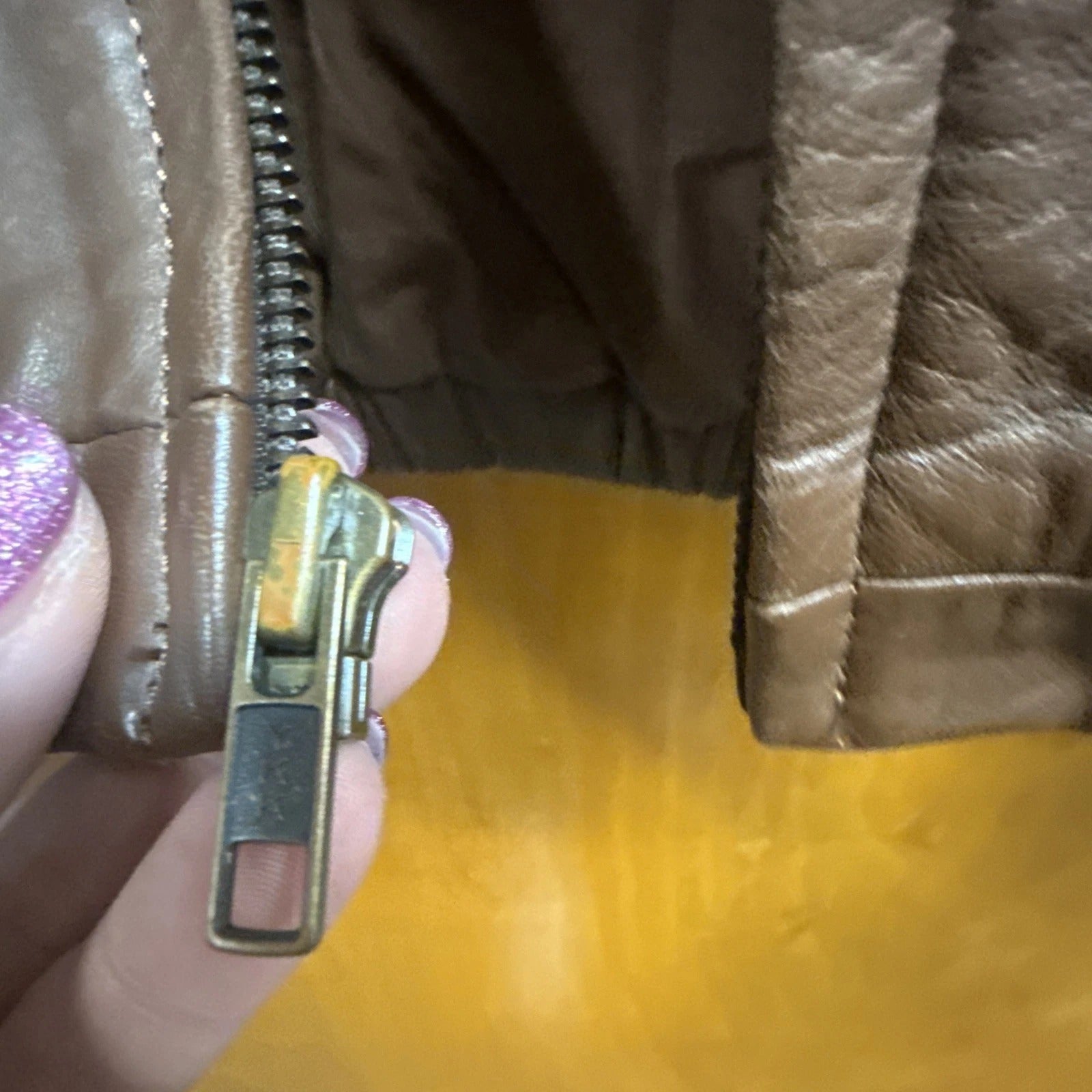 Polo Ralph Lauren - Brown Leather Harrington Jacket