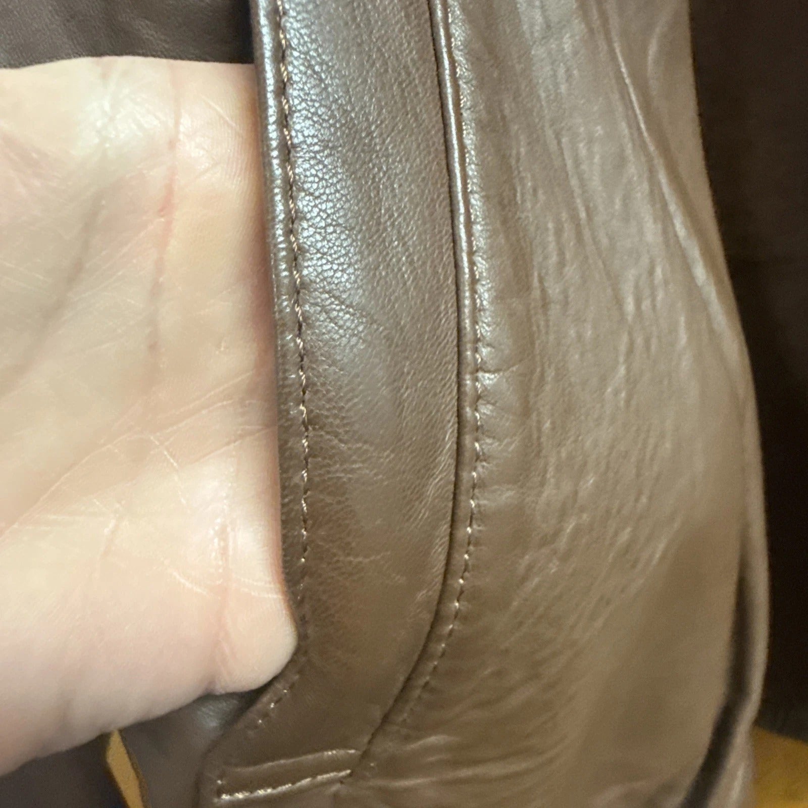 Polo Ralph Lauren - Brown Leather Harrington Jacket
