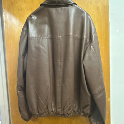 Polo Ralph Lauren - Brown Leather Harrington Jacket
