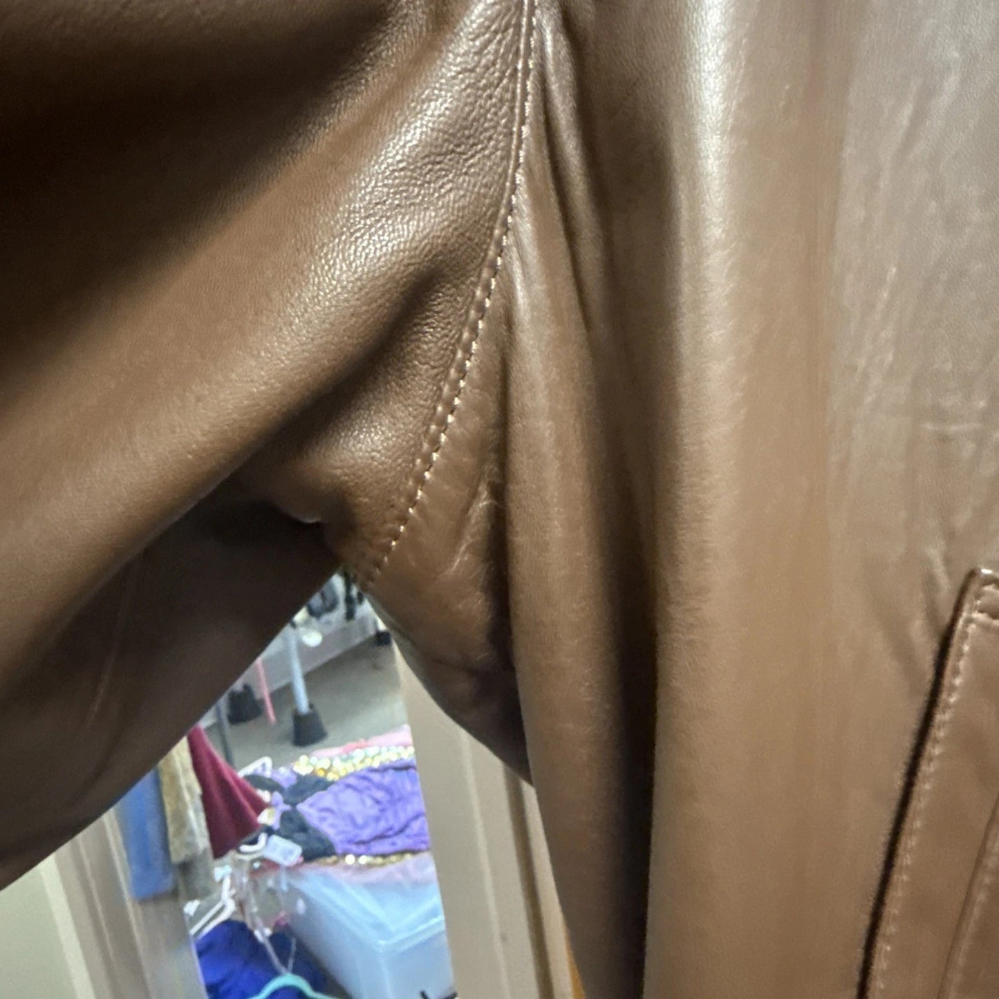 Polo Ralph Lauren - Brown Leather Harrington Jacket
