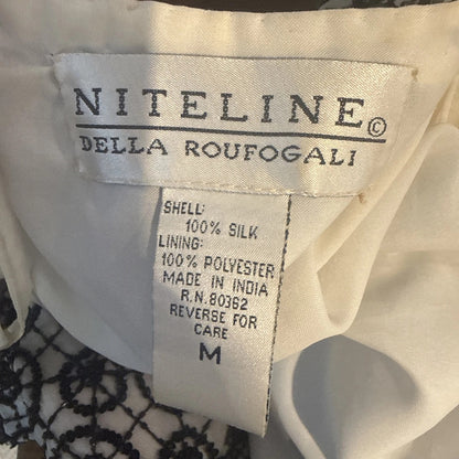 Vintage Niteline by Della Roufogali Beaded Silk Bolero Jacket