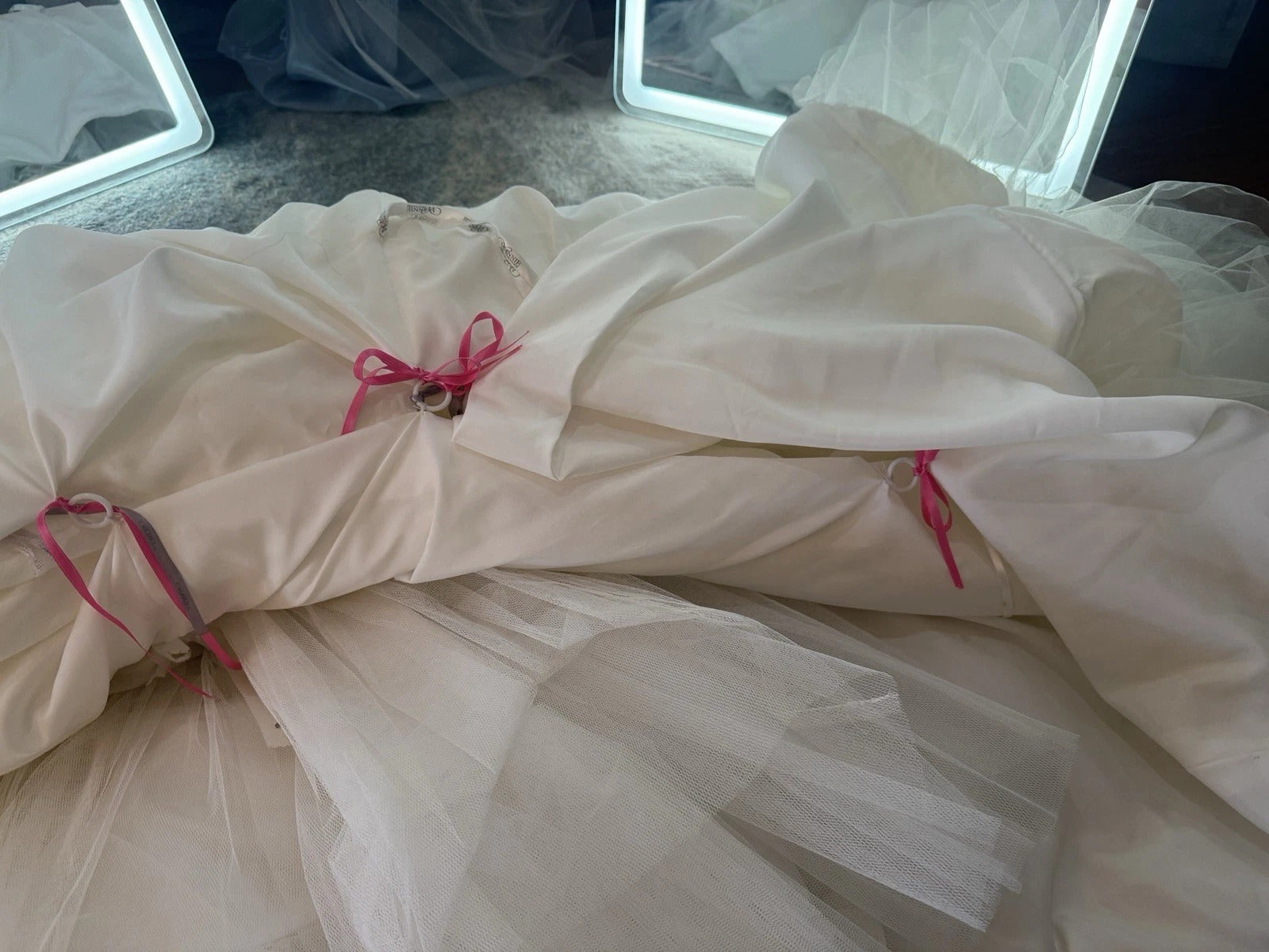 Winnie Couture- Ivory Strapless Ruched Bodice Wedding Gown