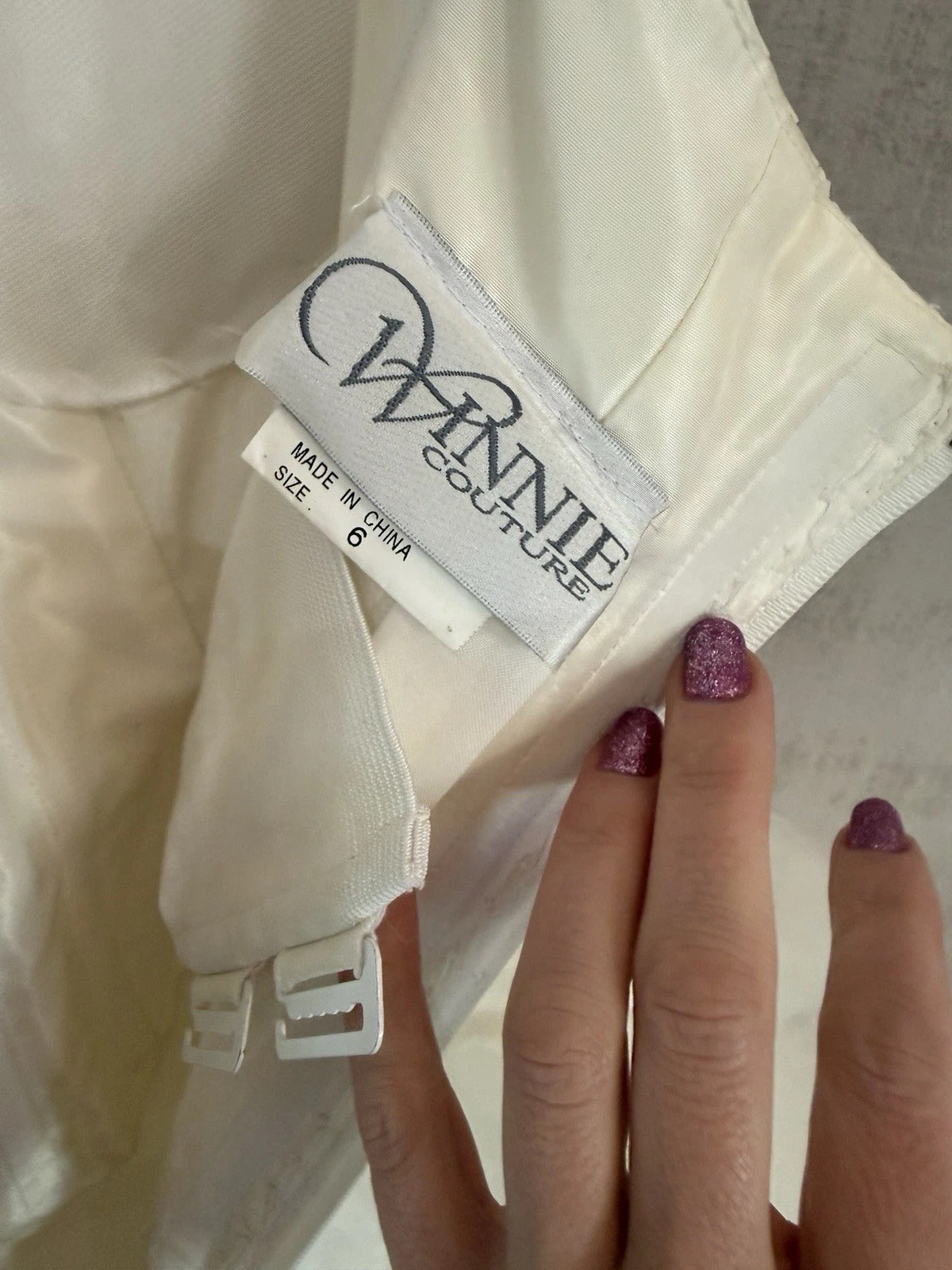Winnie Couture- Ivory Strapless Ruched Bodice Wedding Gown