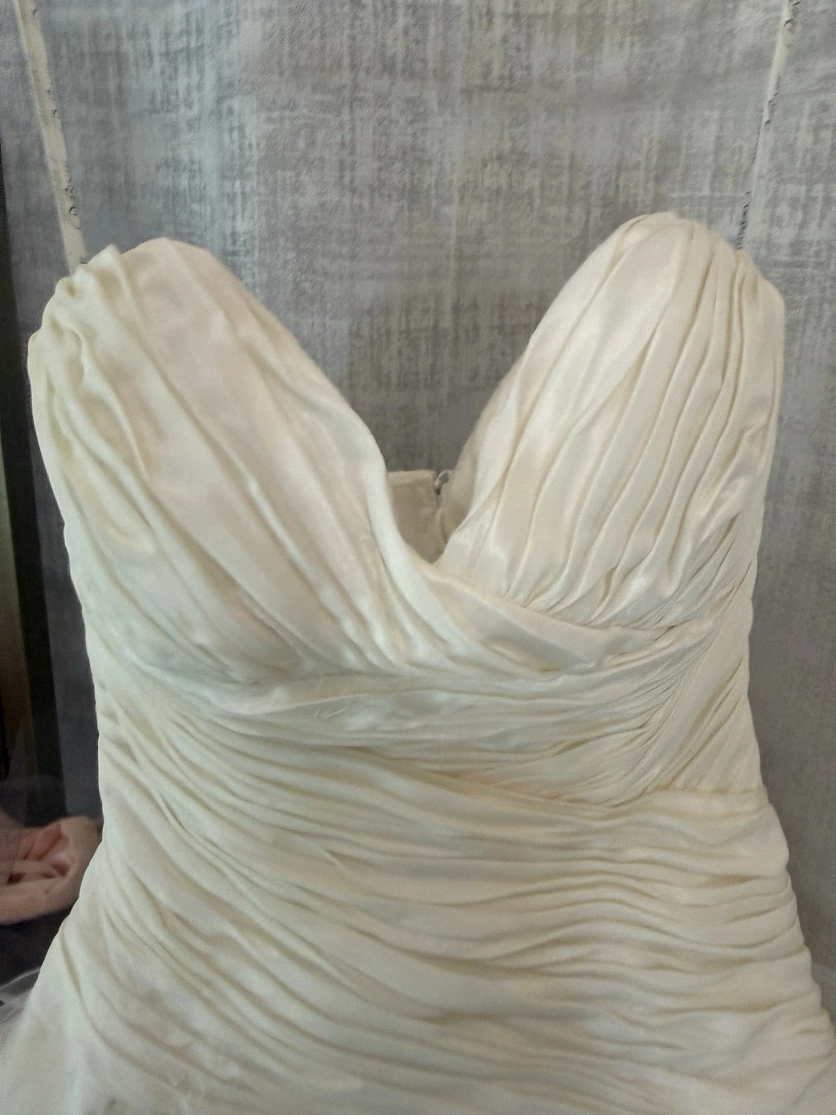 Winnie Couture- Ivory Strapless Ruched Bodice Wedding Gown