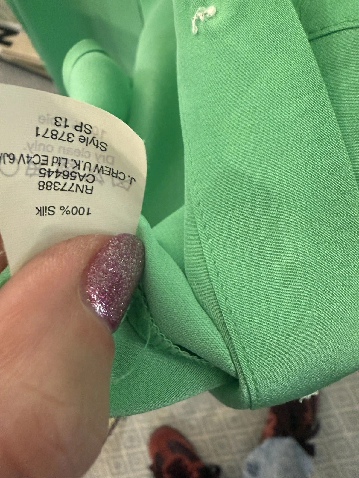 J.Crew Vibrant Green  Blouse