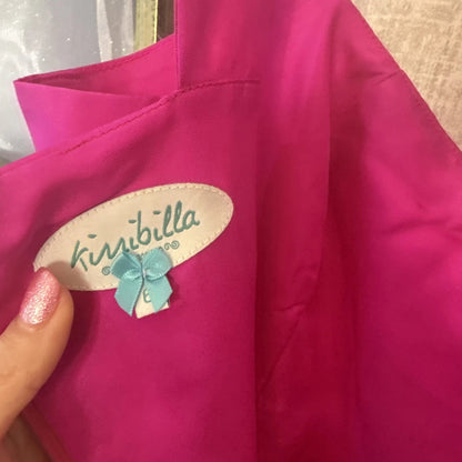 Kirribilla - NWT Pink Silk Ruffle One-Shoulder Cocktail Dress