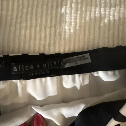 Alice + Olivia, Black And White Striped Mini Skirt EUC