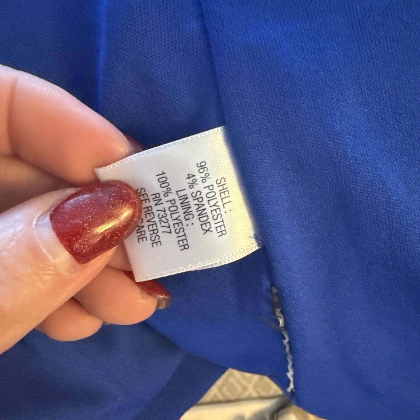 Dana Bucham - Royal Blue Notched Lapel Blazer with Front Zipper Pockets