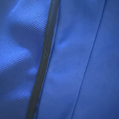 Dana Bucham - Royal Blue Notched Lapel Blazer with Front Zipper Pockets