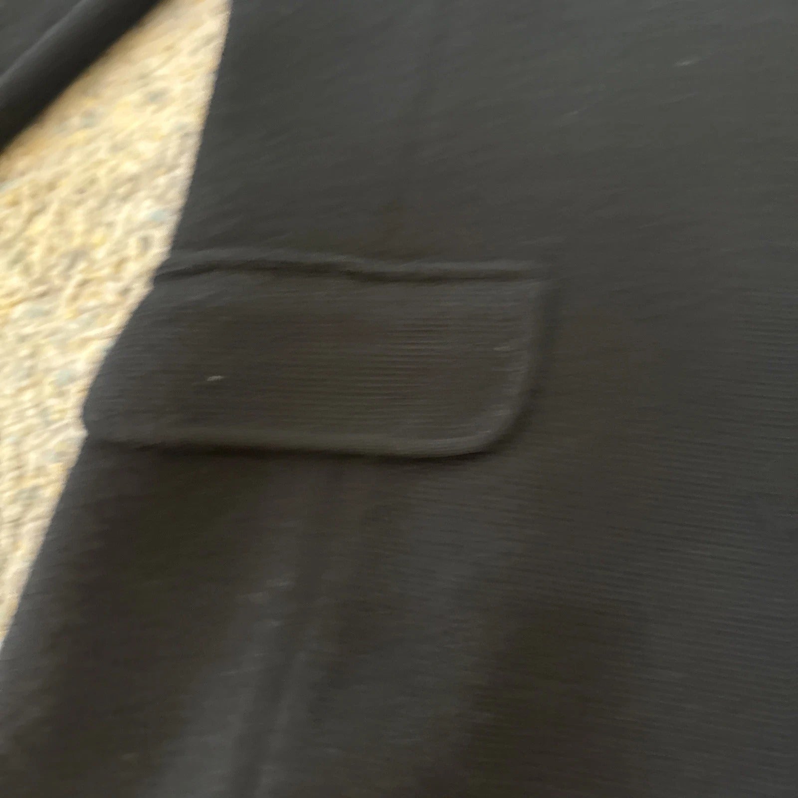 Lauren Ralph Lauren - Merino Wool Knit Blazer Black Crest Button